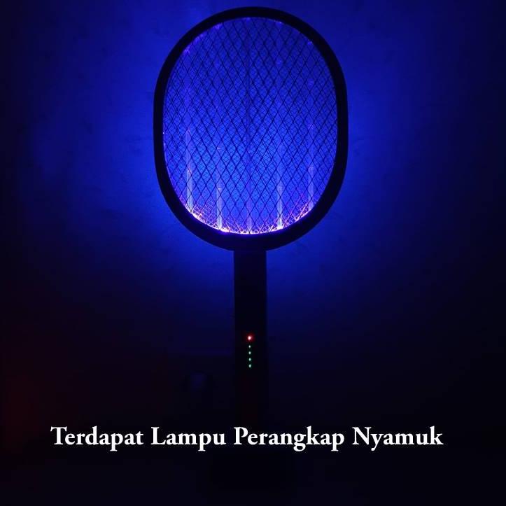 Model Keren.. RAKET NYAMUK Cas LUBY L-3853 + Lampu Indikator LED B0Y