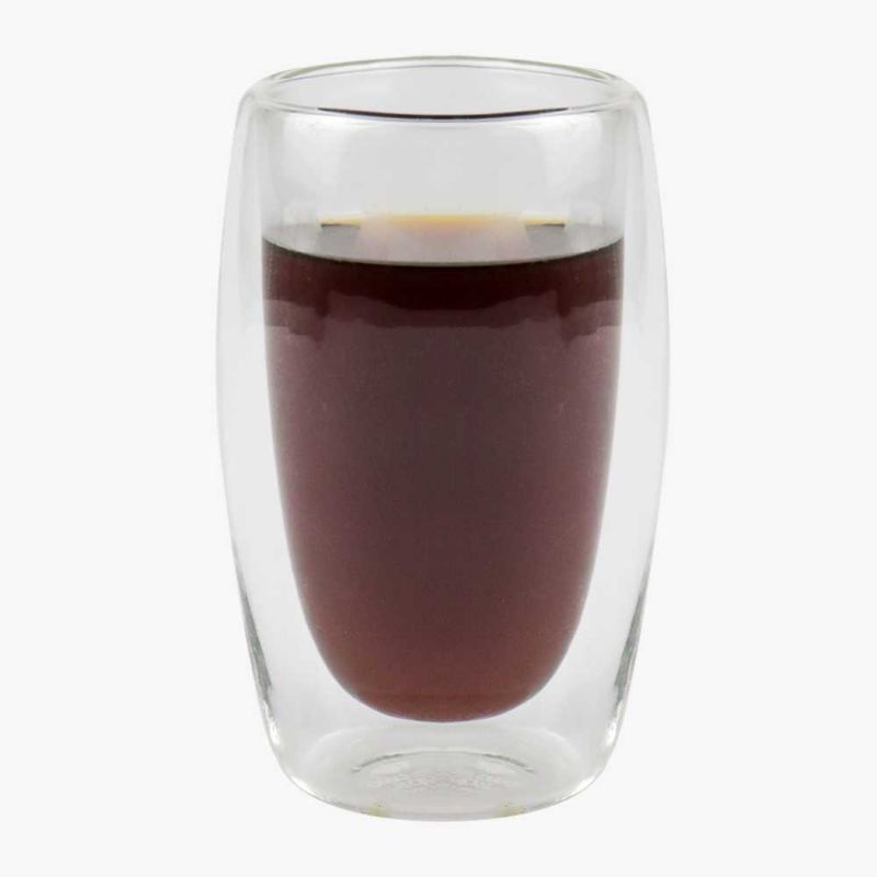 One Two Cups Gelas Cangkir Kopi Anti Panas Borosilicate Glass Round - PLY1704 433ml