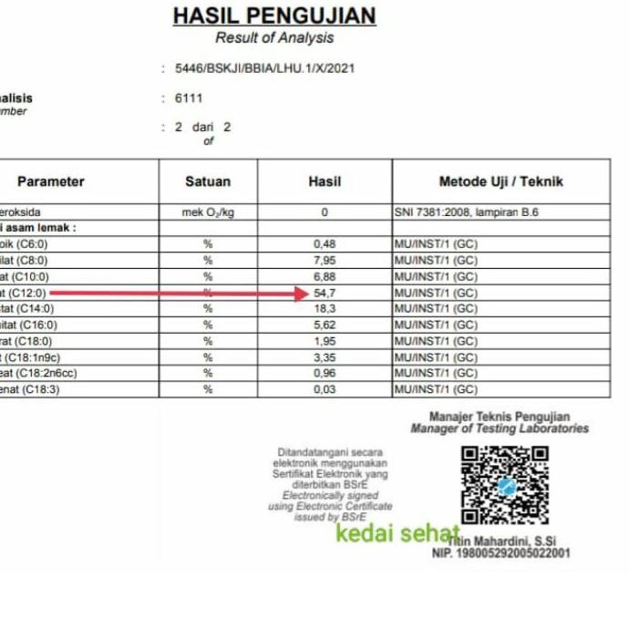 

Quality Control✅VIRGIN COCONUT OIL (VCO) Purecoco1 Liter|RA5