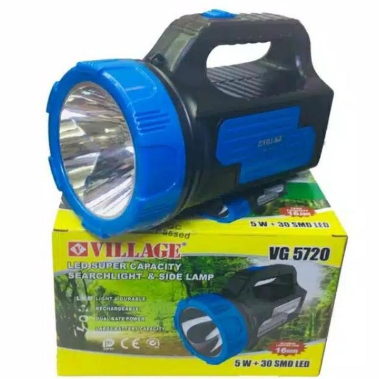 PRODUK- TERMURAH SENTER VILLAGE VG 5720 CAHAYA PUTIH SISTEM CAS SENTER 5 WATT SMD SAMPING 30 WATT 2 