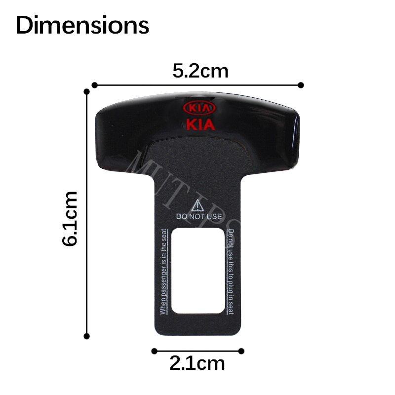 Kia 1/2Pcs Klip Gesper Sabuk Pengaman Pengaman Pengaman Mobil Metal Hard Plug Alarm Stopper Menghilangkan Suara Untuk Karnaval EV6 GT Rio Picanto Visto