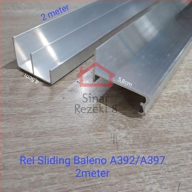 Rel Pintu Lemari Sliding Baleno 2 Meter 392 397