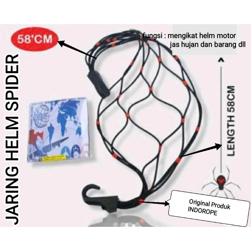 Jaring Helm Motor/Jaring Helm spider Tebal/Jaring Helm Murah/Jaring Helm Universal