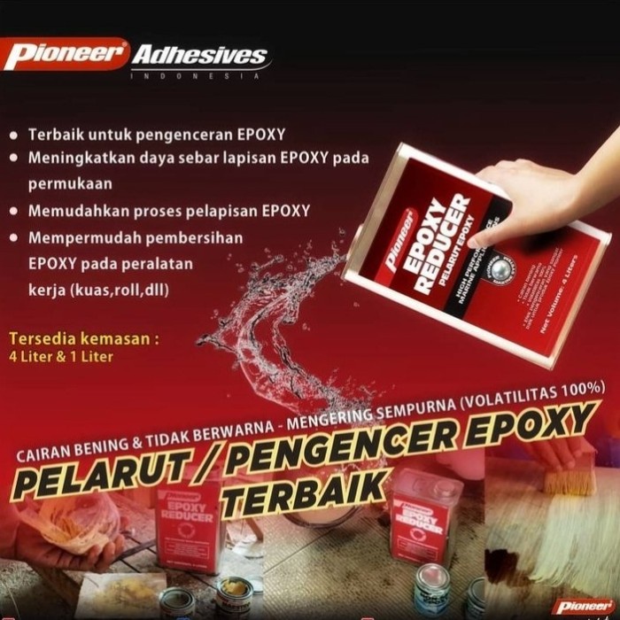 Pengencer Lem Epoxy Nonsag Pioneer Reducer 1 Liter