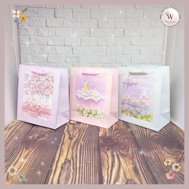 

Paper Bag Kado Model Tali Ukuran Mini (Size S) Mountain Lake Islands Series Tas Jinjing Kertas Hadiah Premium