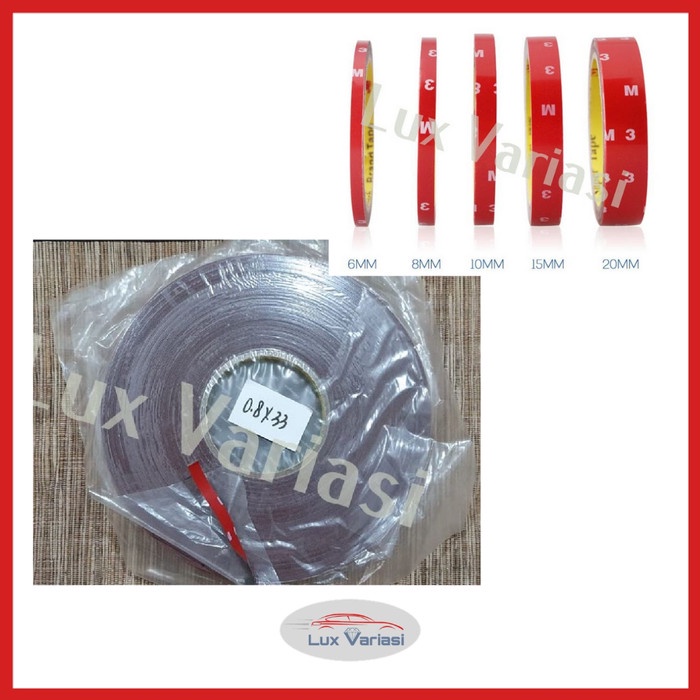 

✨NEW✨ - LEM BB 0.8cm x 33 METER PEREKAT BOLAK BALIK DOUBLE TAPE