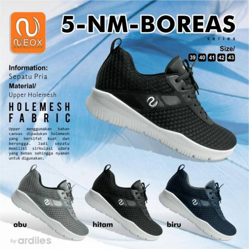 sepatu sneakers neox by ardiles boreas super ringan