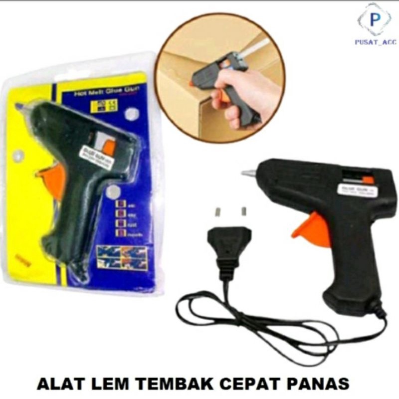 LEM TEMBAK / GLUE GUN 20 WATT FREE LEM LILIN 2PCS