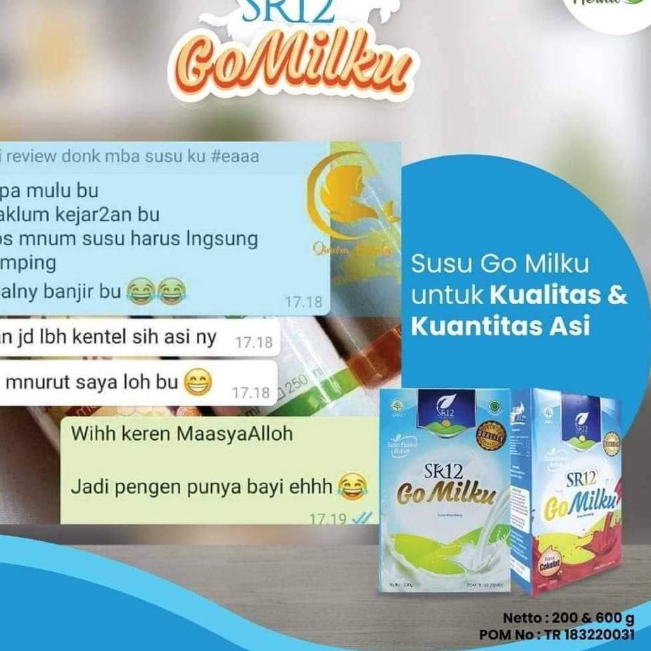 

GO MILKU SR12 GOMILKU SUSU KAMBING ETAWA PELANCAR ASI SUSU IBU MENYUSUI PASKA MELAHIRKAN MENINGKATKAN KESEHATAN IMUN TUBUH MENYEHATKAN LAMBUNG HALAL BPOM