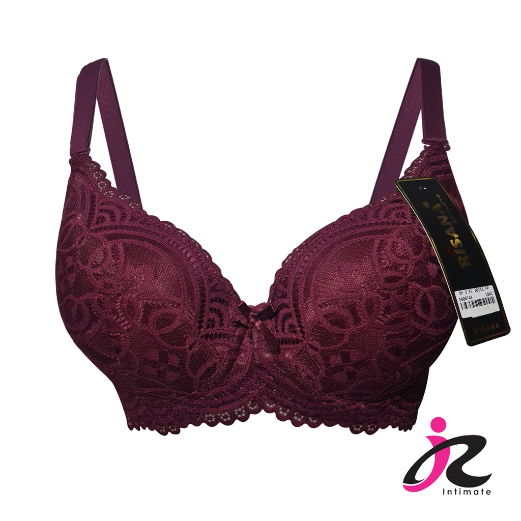 RISANA - BRA Brukat Big Size Berkawat BH G RI 20232 PP | Size 38B-44B