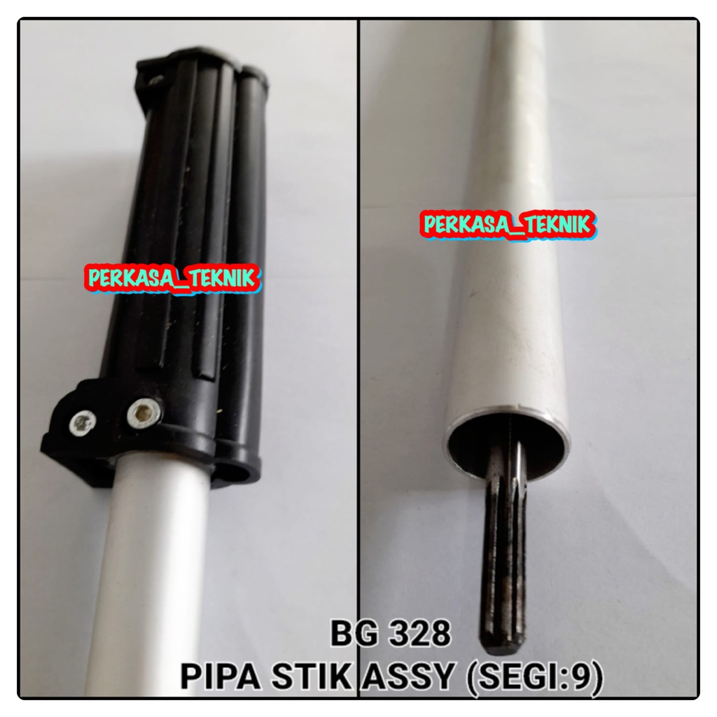 BG328 DRIVE SHAFT SEGI 9 PIPA STIK ASSY KOMPLIT POTONG RUMPUT BG 318 328