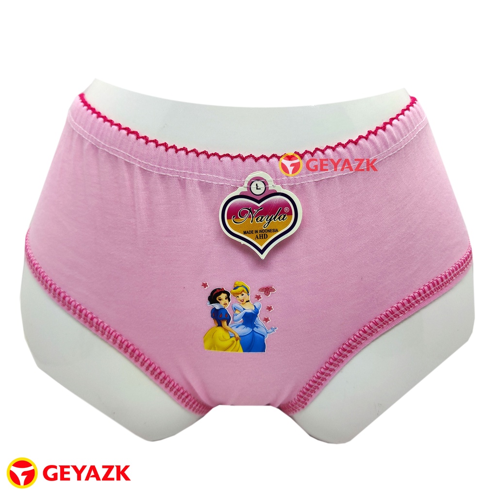 6 PCS CELANA DALAM KARAKTER ANAK PEREMPUAN USIA 1 TAHUN - 8 TAHUN MURA - Multi Warna, M