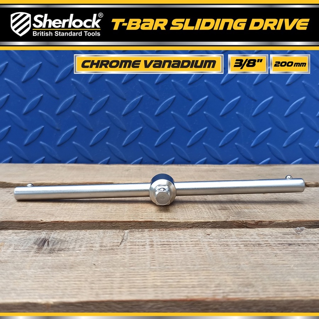 Sherlock Sliding T Bar 3/8 &quot; Drive x 8 inch