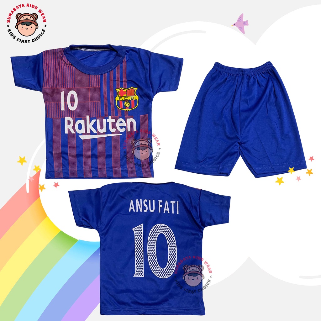 Setelan Jersey Sepak Bola / Baju Futsal Anak