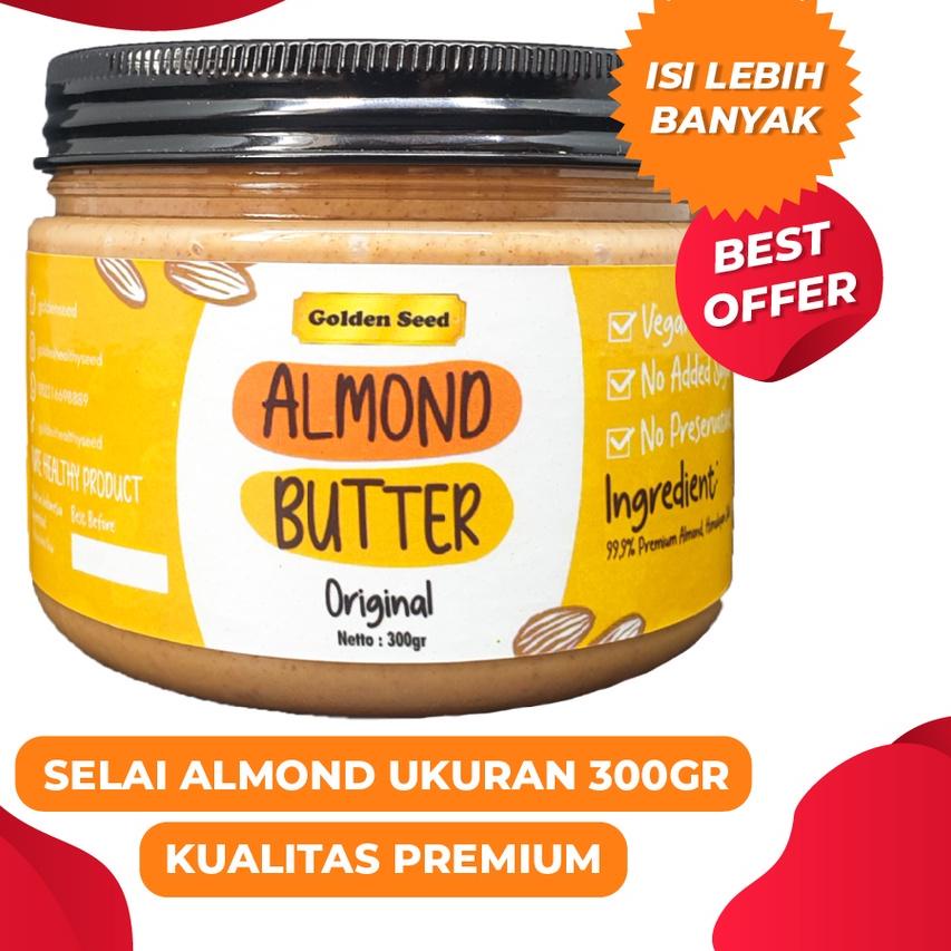 

DFY✧ SELAI ALMOND PREMIUM 300 GRAM - ALMOND BUTTER SUGAR FREE - GLUTEN FREE - VEGAN Oke Price