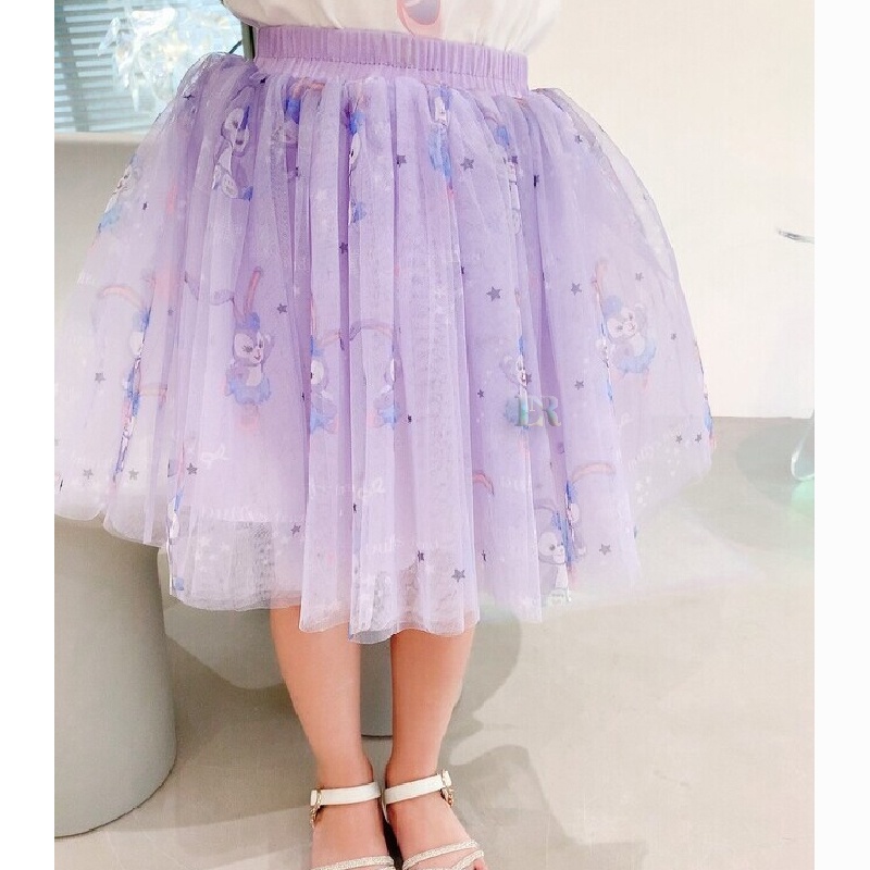 LNR Shop Free Bando Setelan Rok Tutu Motif Stella Lou Dress Kaos Lengan Pendek Import 2 Potong Girls Clothes Children Clothing Kids Summer 2 Piece Set Short Sleeve T-Shirt Chiffon Skirt Baby Girls Princess Dress