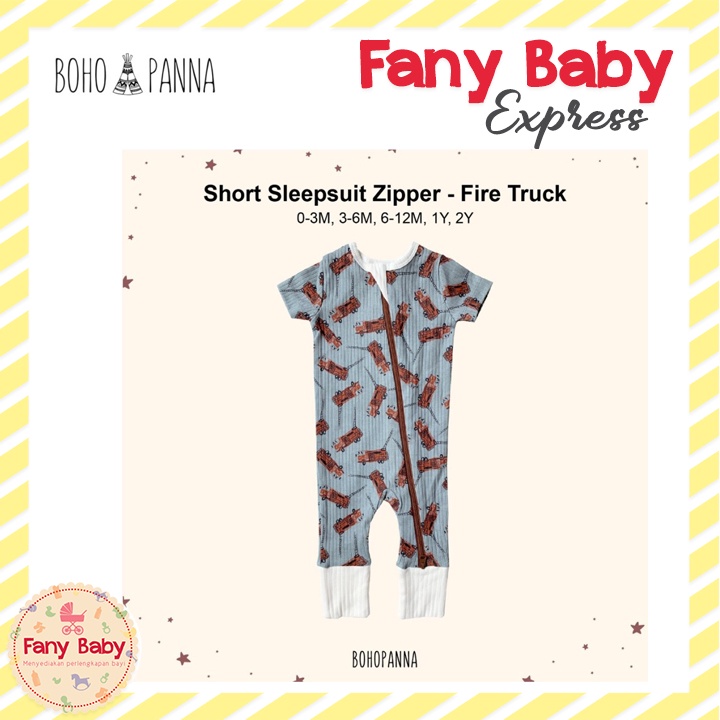 BOHOPANNA - SHORT SLEEPSUIT ZIPPER 2.0