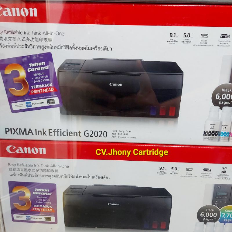 Printer Canon Pixma G2020 G 2020 Seri terbaru Garansi Resmi Datascrip