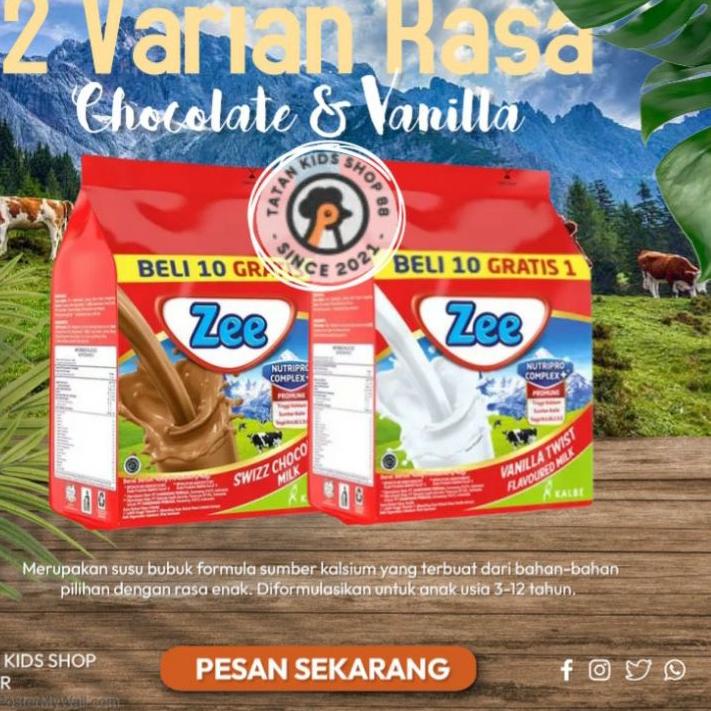 

Pasti Update ✤ zee Bag sachet vanila dan coklat 10x40gr bonus 1 sachet^^