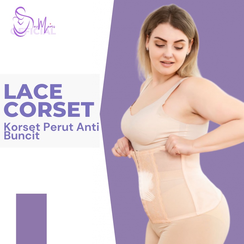 Korset Renda Kancing Pengecil Pelangsing Perut Buncit Wanita Korset Stagen Pakaian Dalam Pelangsing Badan Tubuh Cewek Pengencang Perut Pinggang Pengait Korset Corset Pengecil Penghilang Perut Kendur Peraping Pinggang Underwear Wanita