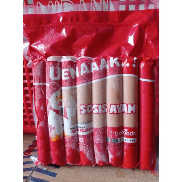 

BELFOODS Sosis Ayam Uenaaak 475 grm isi 15 pcs