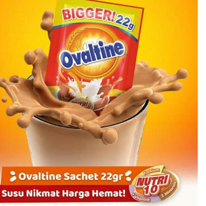 

♠ Ovaltine sachet 1 renceng / 10 pcs x 22 gram Impor Thailand HALAL MUI