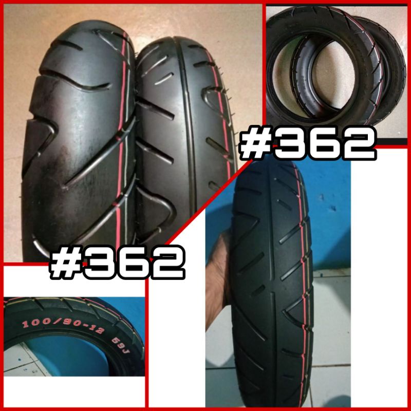 PROMO Ban depan belakang motor Honda Scoopy Yamaha FreeGo ring 12 ukuran 100/90 ban tubeless merk IR