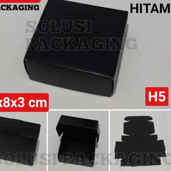 

➶ 36 PCS KOTAK AKSESORIS HITAM 8x8x3/BOX/TEMPAT SOUVENIR/PILLOW BOX/BUNGKUS/KARDUS ン
