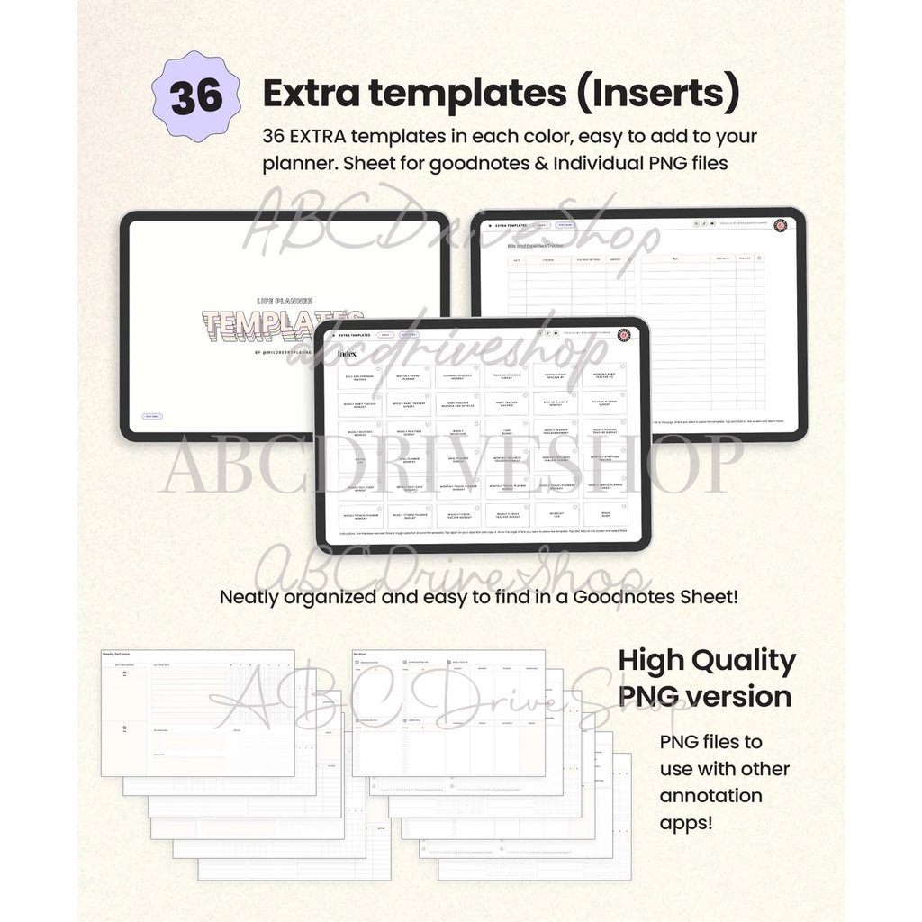 Digital Planner - Undated Life Planner Landscape