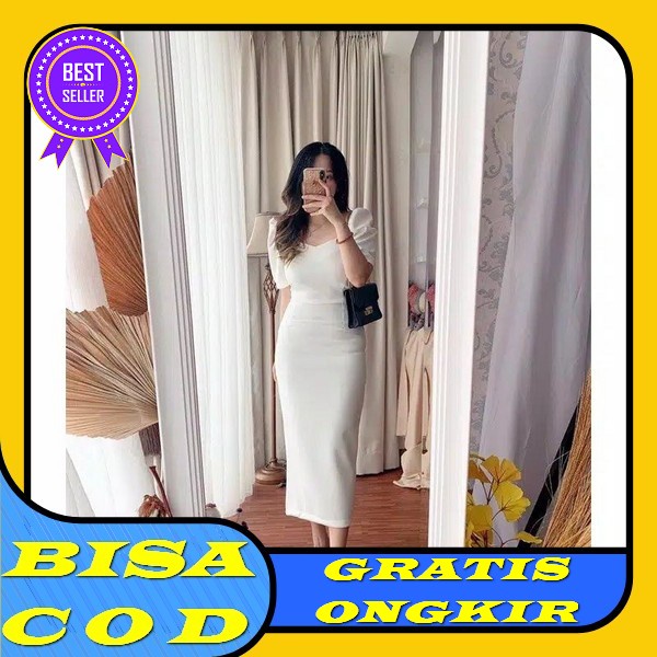 Noel Christmas Dress Woman/Dress Natal Wanita/Midi Dress Cewek/Baju Natal Cewe Merah Putih Hijau/Baj