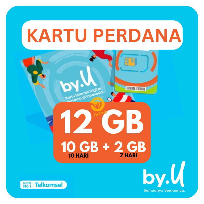 Kartu Perdana by.U Kuota byU 10 GB Telkomsel byu