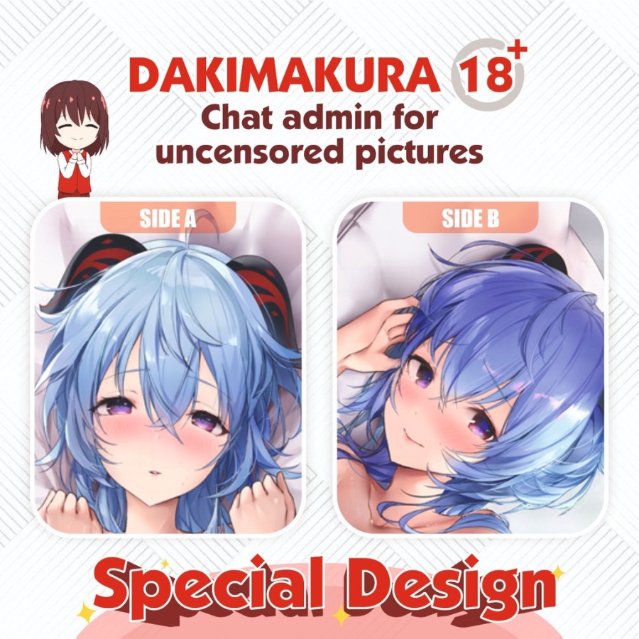 Dakimakura Ganyu Genshin Impact 150x50 cm (Cover Only)