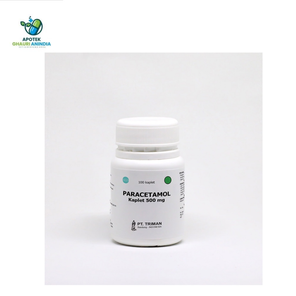 Paracetamol Tablet Botol isi 100 tablet Penurun Demam pereda Nyeri