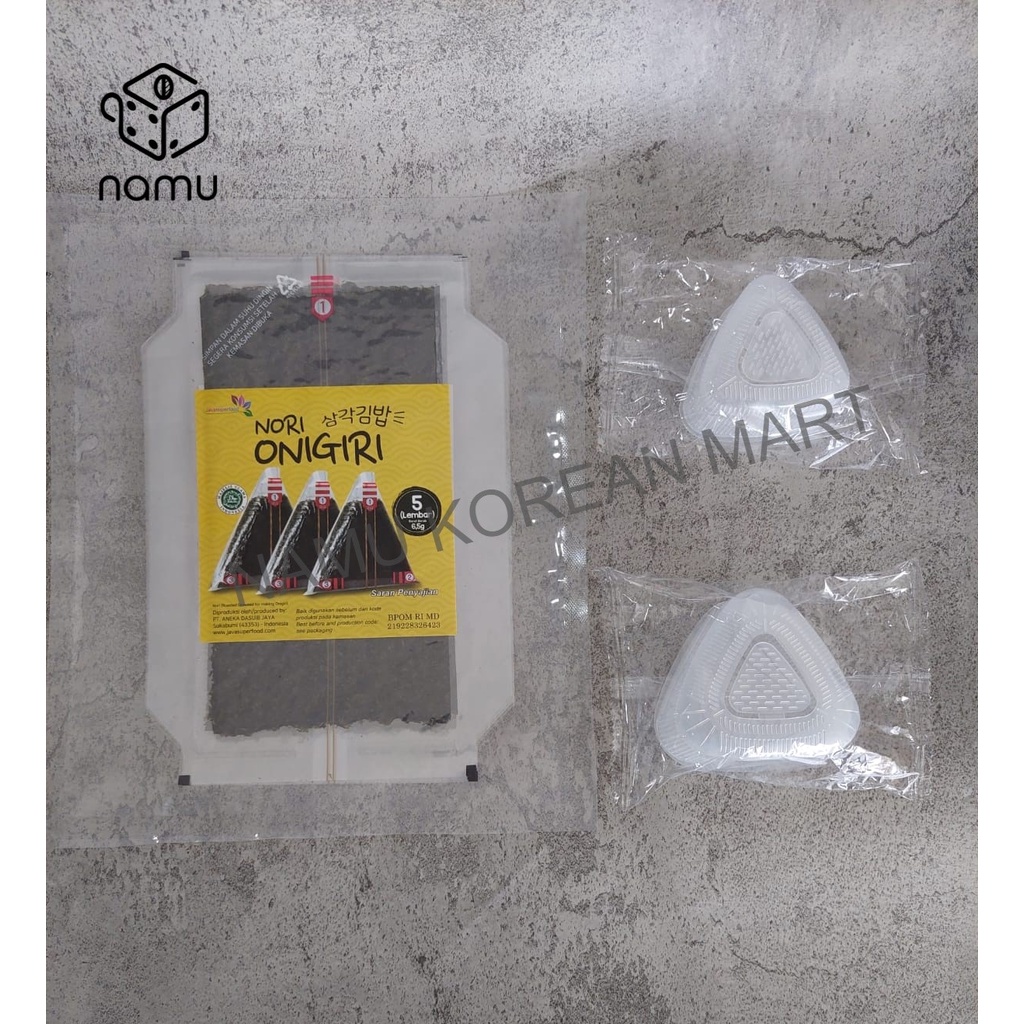 NORI ONIGIRI WRAPER / ONIGIRI NORI HALAL / RUMPUT LAUT ONIGIRI / NORI / NORI SEGITIGA / Cetakan Onig