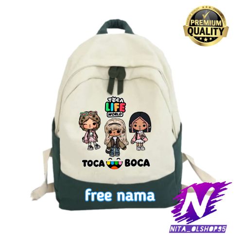 tas ransel sekolah anak toca boca game toca world life