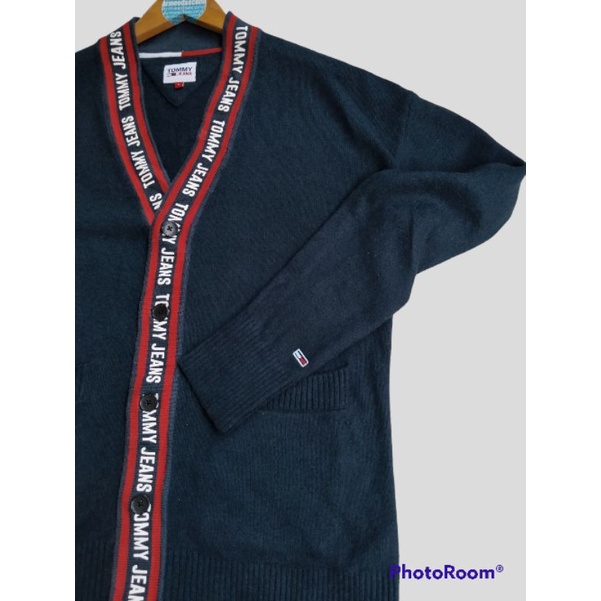 CARDIGAN TOMMY JEANS SECOND SWEATER RAJUT KNITWEAR PRIA WANITA VINTAGE