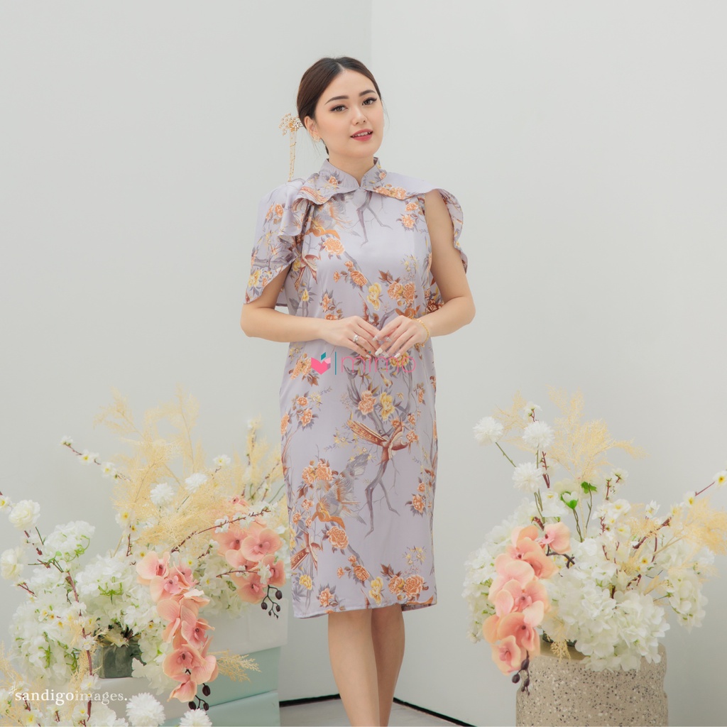 Lotus Flower Choengsam Dress (Imlek Collection)
