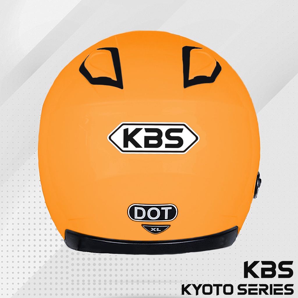 Helm KBS KYOTO ORANGE / Half Face SNI PREMIUM Untuk Pria Dan Wanita Dewasa COD