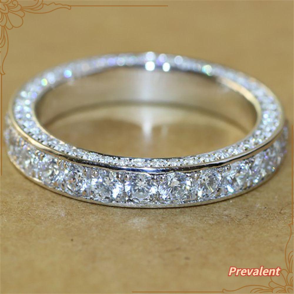 Preva Cincin Untuk Wanita Handmade Ukir Perhiasan Fashion Zirkon Batu Rings