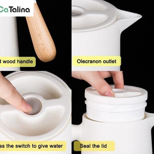 rC CaTalina Termos Air Panas 1 Liter Teko Air Panas Tempat Penyimpanan Air Panas Kettle Thermos cf D