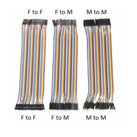 Kabel Jumper 10 cm 10 pcs Male - Male, Male -Female, Female- Female