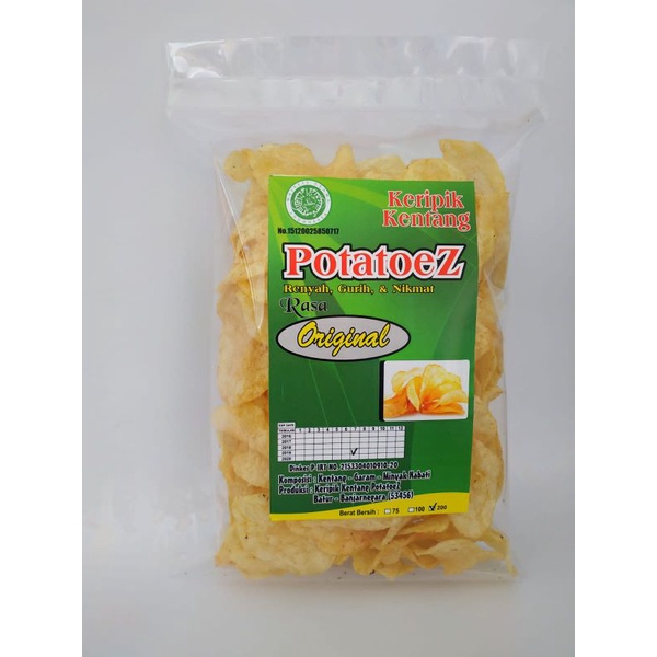 

Keripik kentang potatoeZ yg gurih dan renyah || Ori || Pedas || Cemilan || Makanan Ringan || keripik