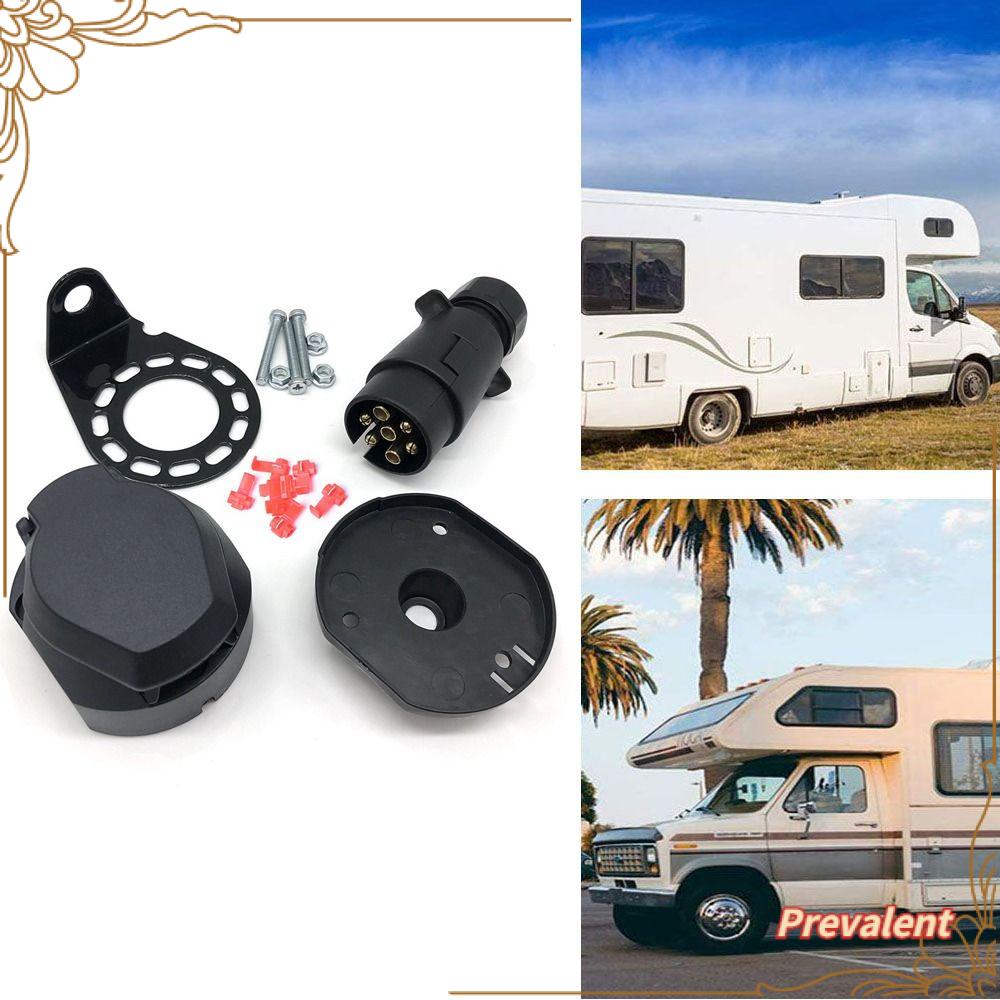 Preva Trailer Plug Adaptor 12V Tahan Lama Derek Listrik Konektor Socket Trailer Parts Trailer Truck Trailer Elektrik