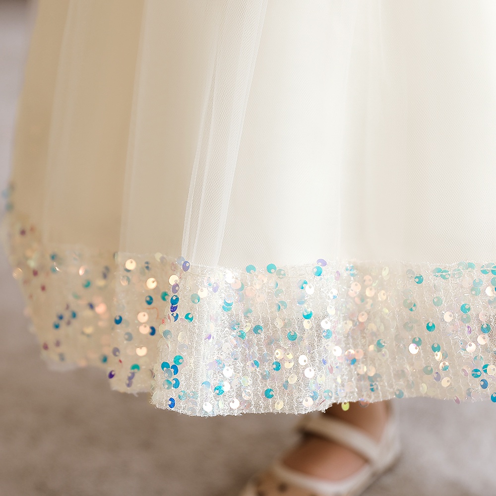 [Brandedbaby] 6M-8T DRESS PESTA ANAK PEREMPUAN / PARTY DRESS ANAK PEREMPUAN LENGAN PENDEK / DRESS PESTA BABY SEQUIN MEWAH