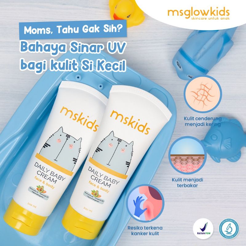 Daily Baby Cream By MS Glow/MS Kids/Sunscreen Anak/Lotion Anak