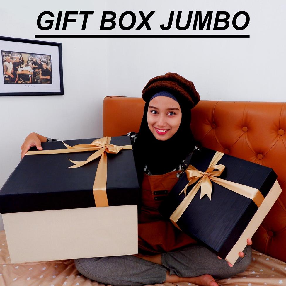 

[H-X6X][♥☞] Gift Box Jumbo / Kotak Kado / jumbo 43x31cm / Packaging Hadiah / Hampers Box / Unik Goni Aestetic kekinian