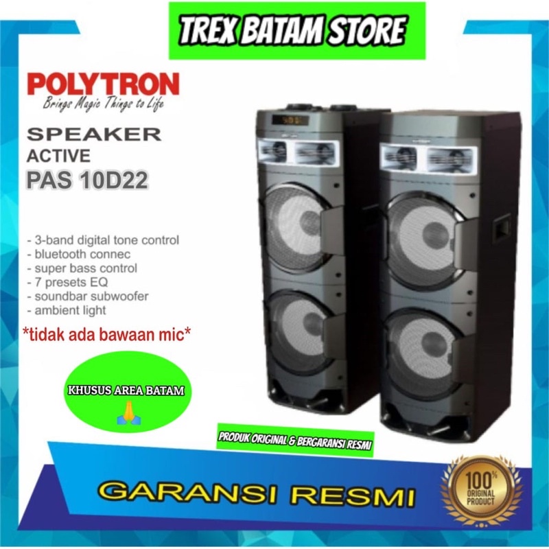 POLYTRON PAS 10D22 SPEAKER AKTIF (BATAM)