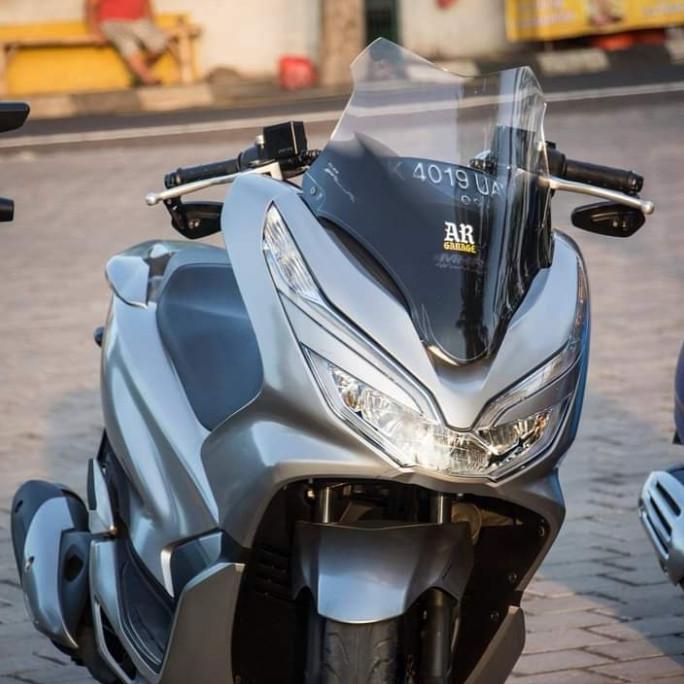 Windshileld Visor TwoTone Carbon Honda Pcx -150 Lokal MHR Best Quality