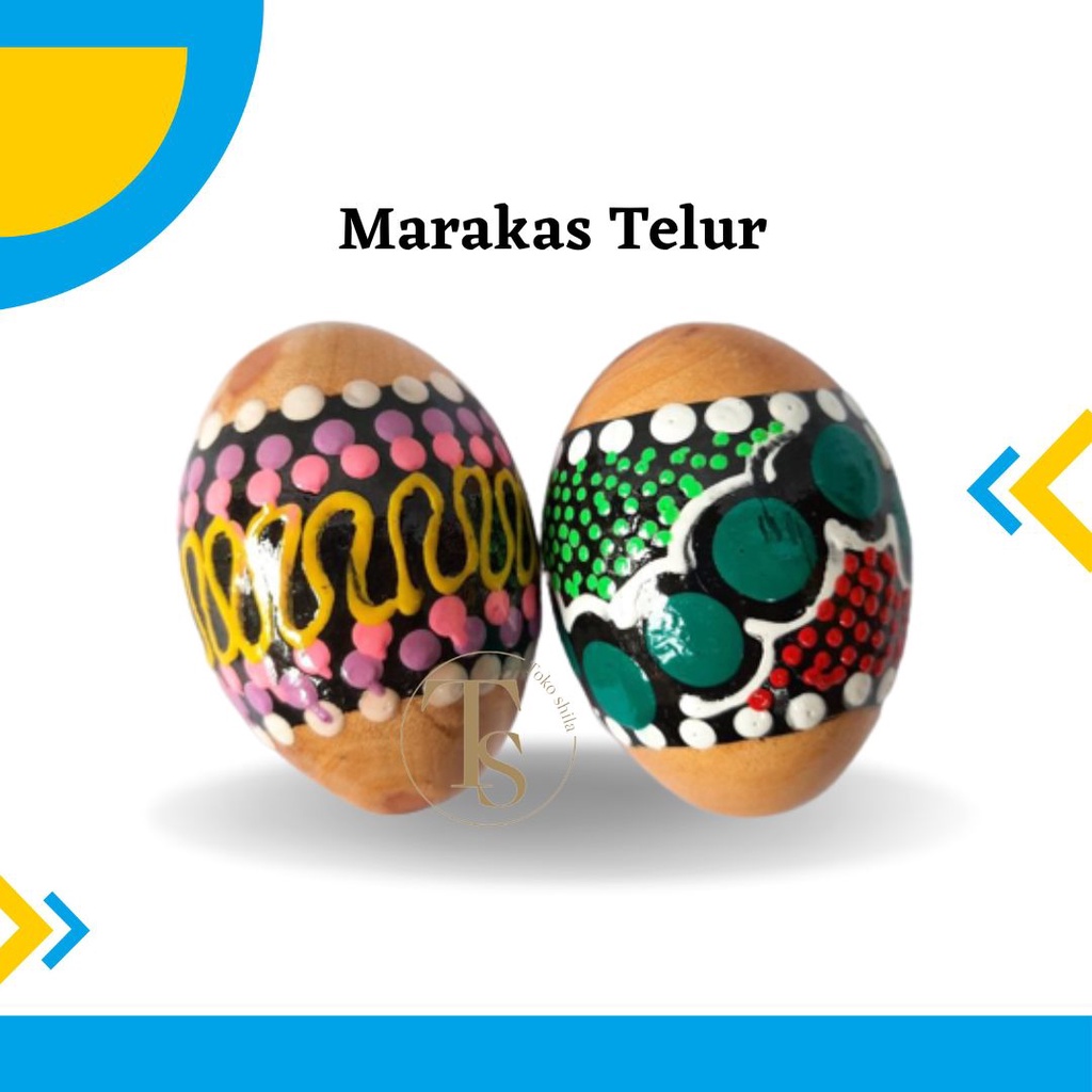 Marakas Telur Alat Musik Marakas Anak  Shaker Maracas Perkusi Kecrekan