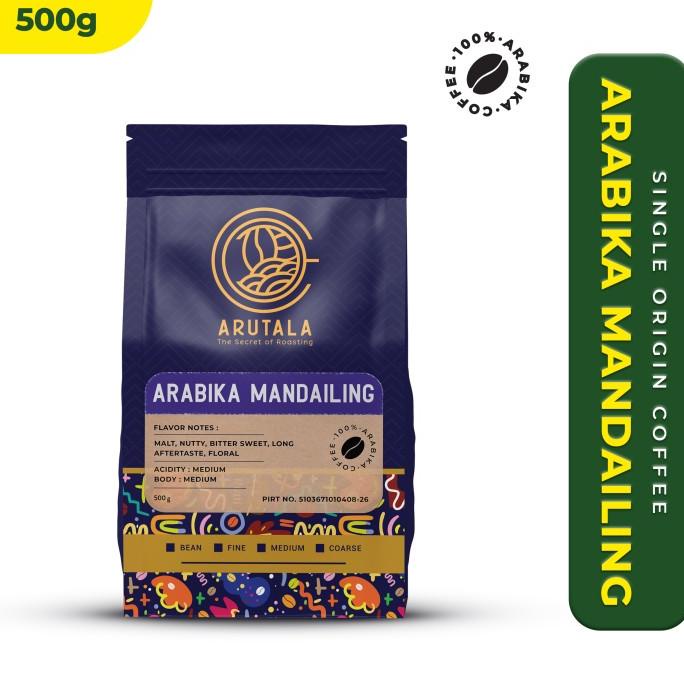

[BISA COD] ARUTALA Kopi Arabika Mandailing 500 gram